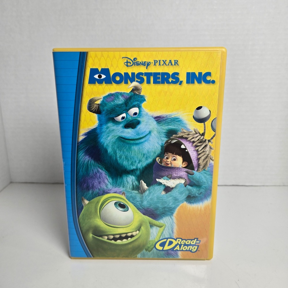 Disney Monsters Inc Read Along CD With Book PC CD-ROM 2001 Vintage #1